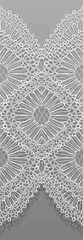 Seamless Vector White Lace Ribbon