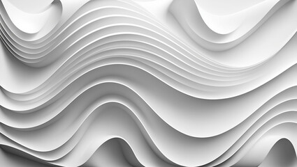 White dynamic abstract wavy wallpaper background, organic beautiful white texture background, generated ai