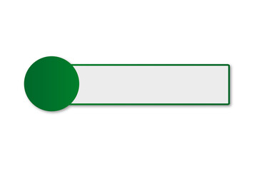 green color simple modern lower third design transparant