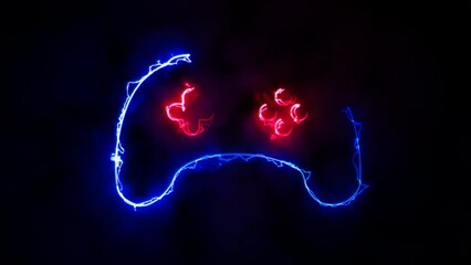 Joystick icon. Joypad symbol, digital gaming sign