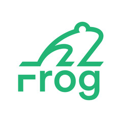 abstract frog logo