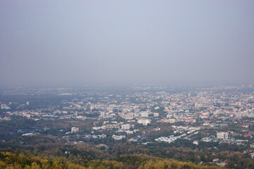 Chiang Mai Cityscape in pm2.5