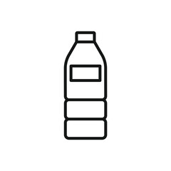Editable Icon of Plastic Bottle, Vector illustration isolated on white background. using for Presentation, website or mobile app