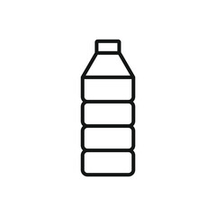 Editable Icon of Plastic Bottle, Vector illustration isolated on white background. using for Presentation, website or mobile app
