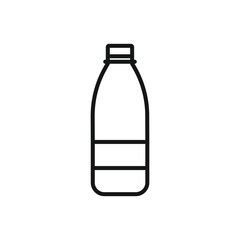 Editable Icon of Plastic Bottle, Vector illustration isolated on white background. using for Presentation, website or mobile app
