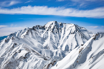 Obraz premium 冬山登山の風景