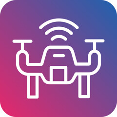Vector Design Smart Drone Icon Style