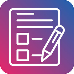 Vector Design Exam Icon Style