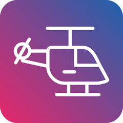 Vector Design Helicopter Icon Style