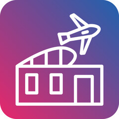 Vector Design Airport Building Icon Style