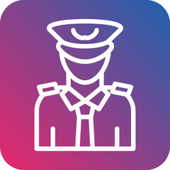 Vector Design Captain Icon Style