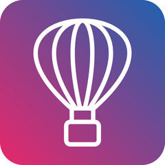 Vector Design Air Balloon Icon Style