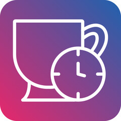 Vector Design Tea Time Icon Style