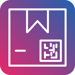 Vector Design Package QR Code Icon Style