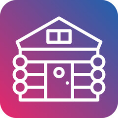 Vector Design Cabin Icon Style