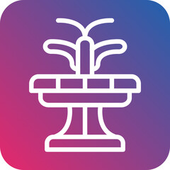 Vector Design Fountain Icon Style