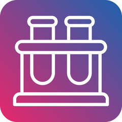 Vector Design Test Tube Stand Icon Style