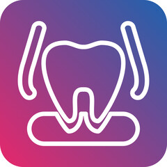 Vector Design Tooth Extraction Icon Style