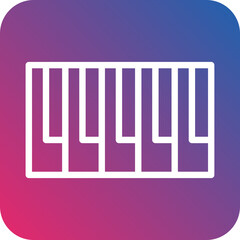 Vector Design Piano keyboard Icon Style
