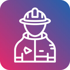 Vector Design Fireman Icon Style