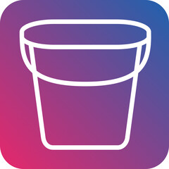 Vector Design Water Bucket Icon Style