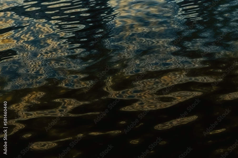 Poster a watery surface. background texture of water reflection. dark background with a high resolution ima