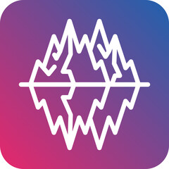 Vector Design Glacier Icon Style