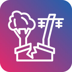 Vector Design Natural Disaster Icon Style