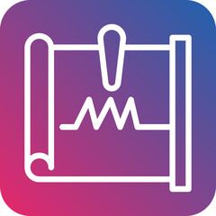 Vector Design Seismograph Icon Style