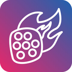 Vector Design Meteorite Icon Style