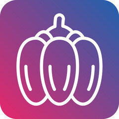 Vector Design Paprika Icon Style