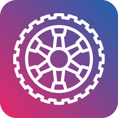 Vector Design Wheel Icon Style