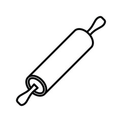 Rolling pin icon vector on trendy design