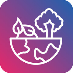 Vector Design Clean Environment Icon Style