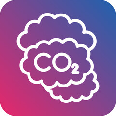 Vector Design Carbon dioxide Icon Style