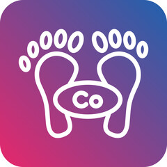 Vector Design Carbon Footprint Icon Style