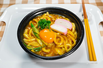 卵のせカレーうどん