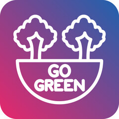 Vector Design Go Green Icon Style