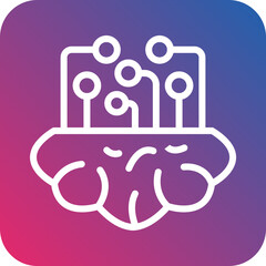 Vector Design Brain Icon Style
