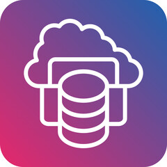Vector Design Cloud Storage Icon Style