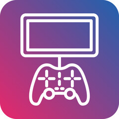 Vector Design Mobile Game Console Icon Style