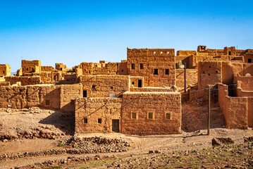 Houses in the kasbah, Morocco 