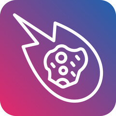 Vector Design Asteroid Icon Style