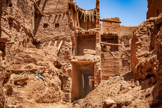 Casbah in the desert, Morocco