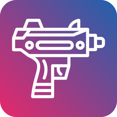 Vector Design Uzi Icon Style