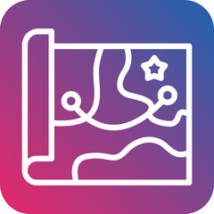 Vector Design Army Map Icon Style