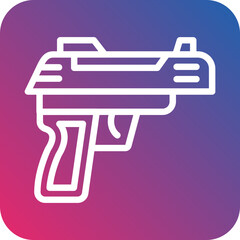 Vector Design Army Gun Icon Style