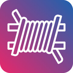 Obraz premium Vector Design Barbed Wire Icon Style
