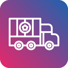 Vector Design Military Truck Icon Style