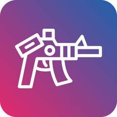 Vector Design Rifle Icon Style